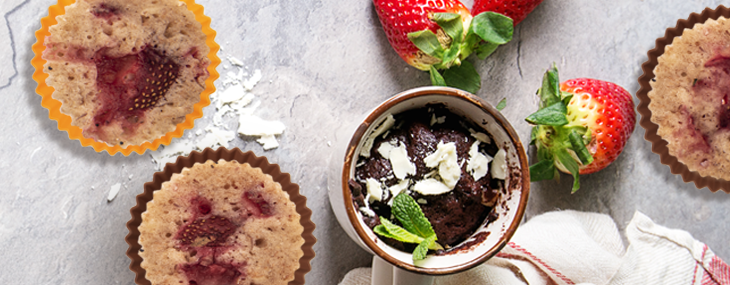 RYCHLÉ OVOCNÉ MUFFINY Z MIKROVLNNÉ TROUBY