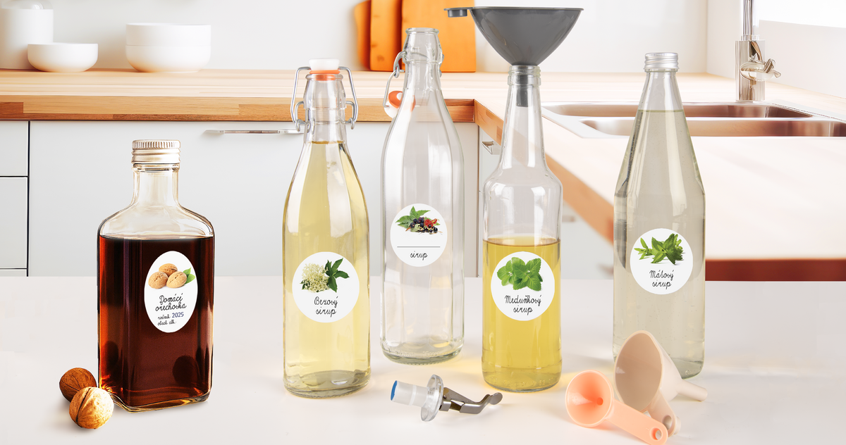 JAK OZNAČIT SIRUPY I DOMÁCÍ PÁLENKU