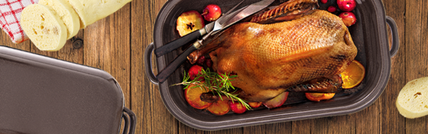 SVATOMARTINSKÁ HUSA S JABLKY A ROZMARÝNEM