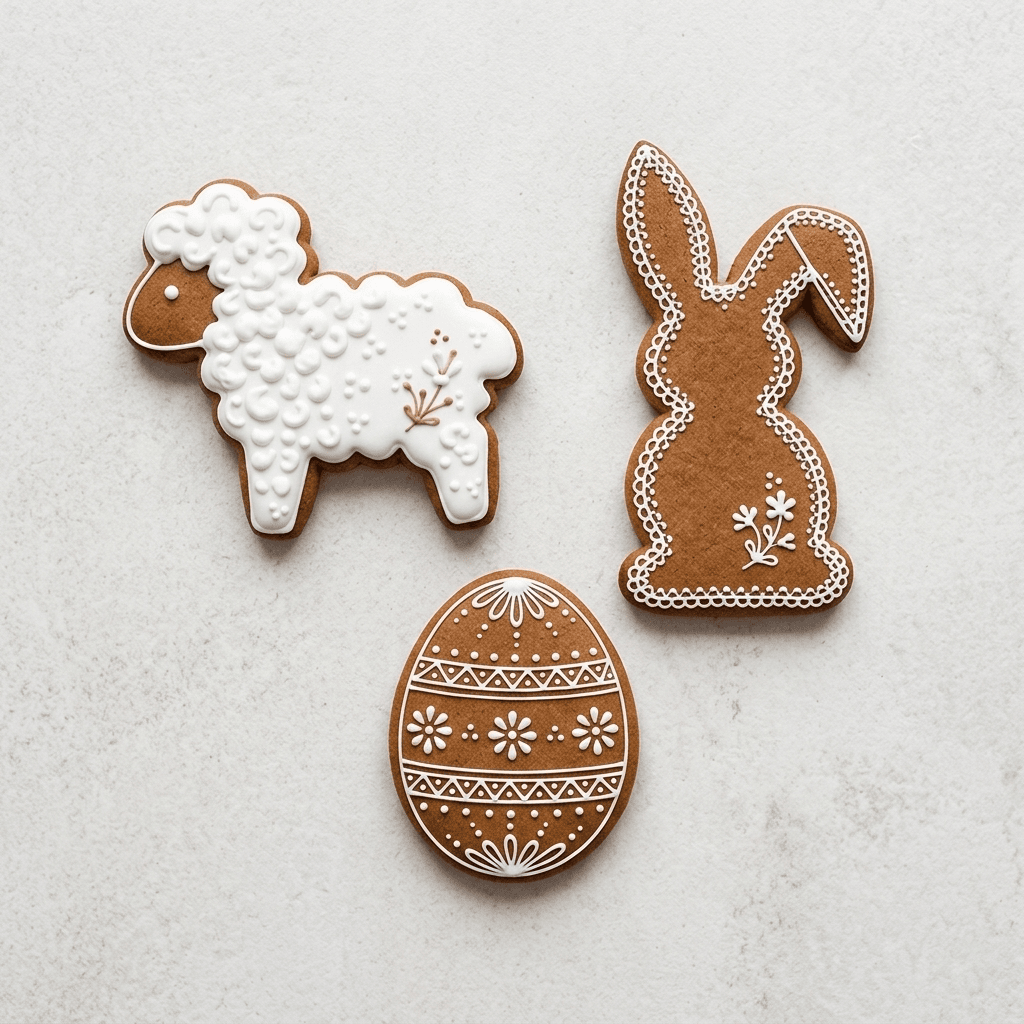 nazdobené velikonoční perníčky