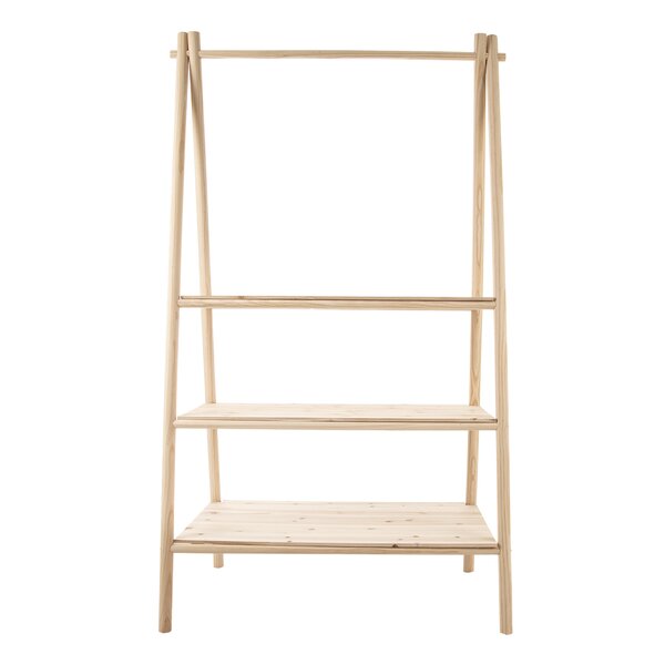 Dřevěný stojan se 3 policemi 92x50x164 cm