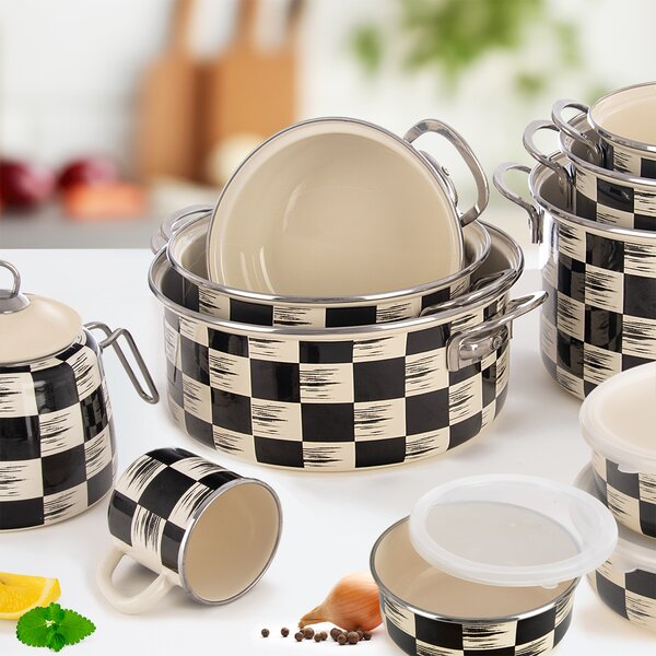 Kastrol ŠACHOVNICE Lem 5 l 