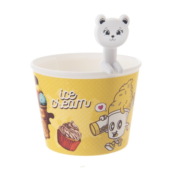 Pohár se lžičkou 0,3 l 4 ks 