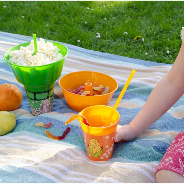 Pohár s miskou a brčkem 0,55 l