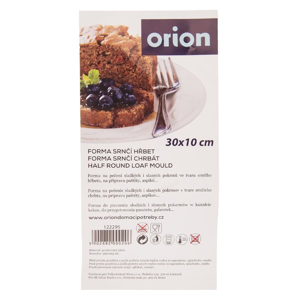 Forma na pečení srnčí hřbet 30x10 cm