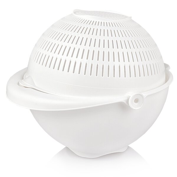 Cedník s mísou otočný pr. 25 cm