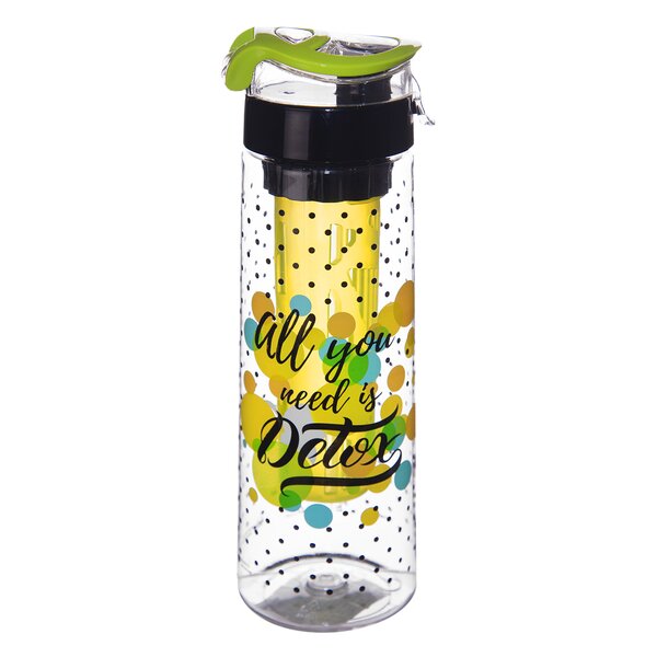 Nápojová láhev s uzávěrem a filtrem DETOX 0,75 l