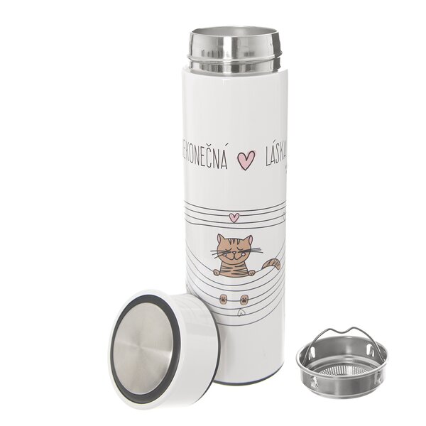Termoska NEKONEČNÁ LÁSKA kočka 0,4 l