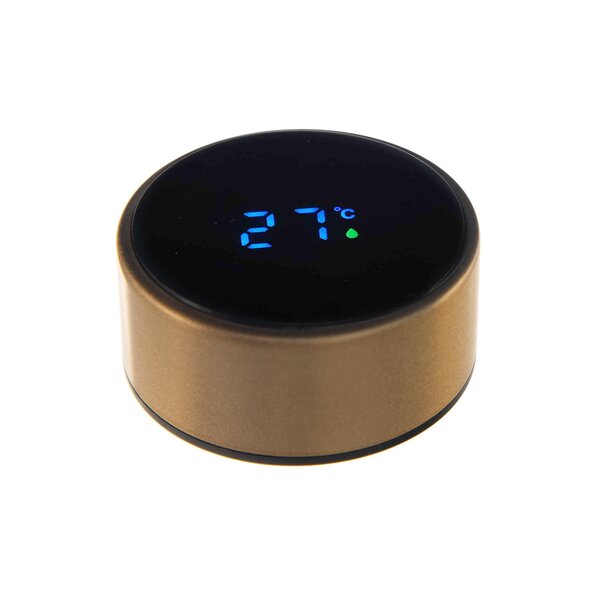 Termoska s teploměrem 0,45 l zlatá