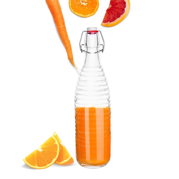 Láhev s klip uzávěrem Erik 1 l