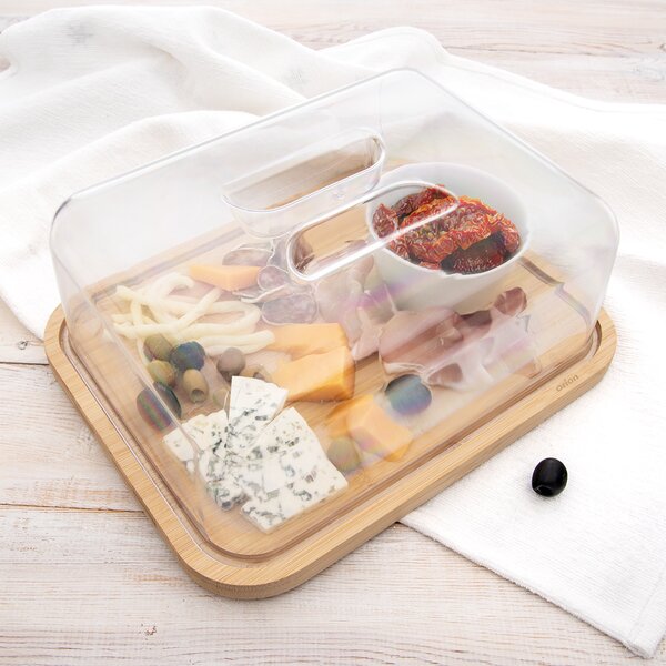 Servírovací prkénko s poklopem 28x22x11 cm