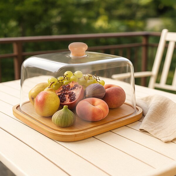 Servírovací prkénko s poklopem 30x30x17 cm