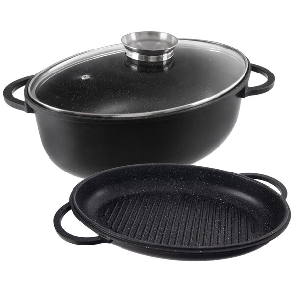 Pekáč GRANDE Aroma s poklopem oboustranný 43x30 cm