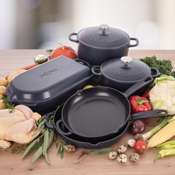 Pekáč LITINA SMALT oboustranný 42,5x22 cm