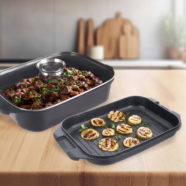 Pekáč GRANDE Aroma s poklopem oboustranný 41x26x15 cm