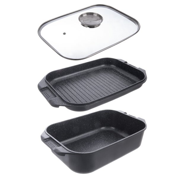 Pekáč GRANDE Aroma s poklopem oboustranný 41x26x15 cm