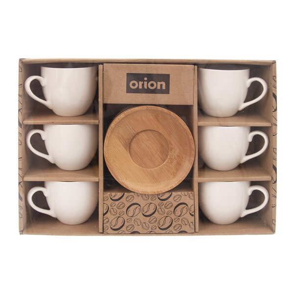 Hrnek s podšálkem WHITELINE 0,125 l 6 ks