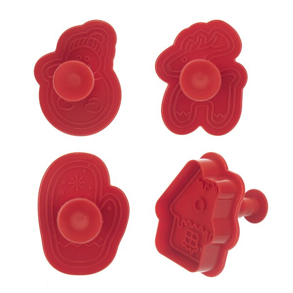 Vykrajovačka s pístem Vánoce 4 ks