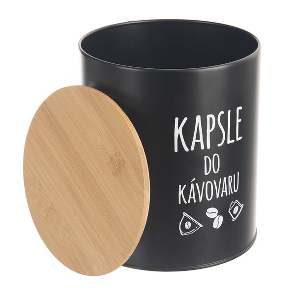 Dóza pr. 16 cm Kapsle BLACK