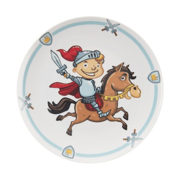 Mělký dětský talíř rytíř pr. 21 cm