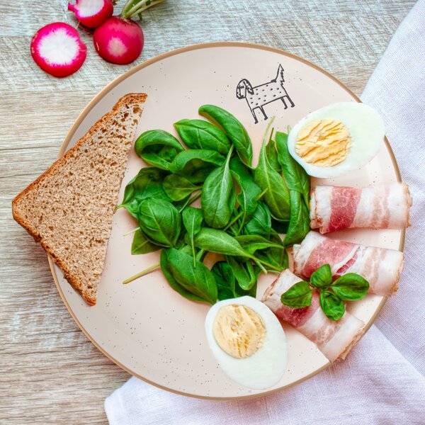 Dezertní talíř STATEK pes pr. 19,5 cm