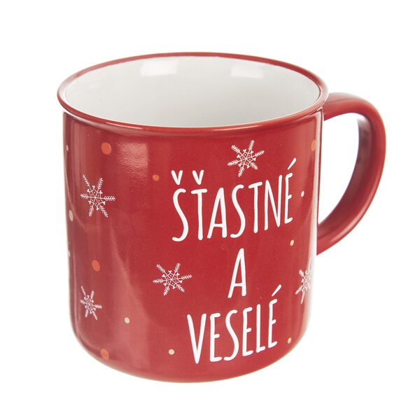 Hrnek VLOČKA Šťastné a veselé 0,51 l