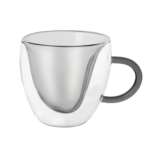 Dvoustěnný hrnek DOUBLE srdce 0,33 l 2 ks