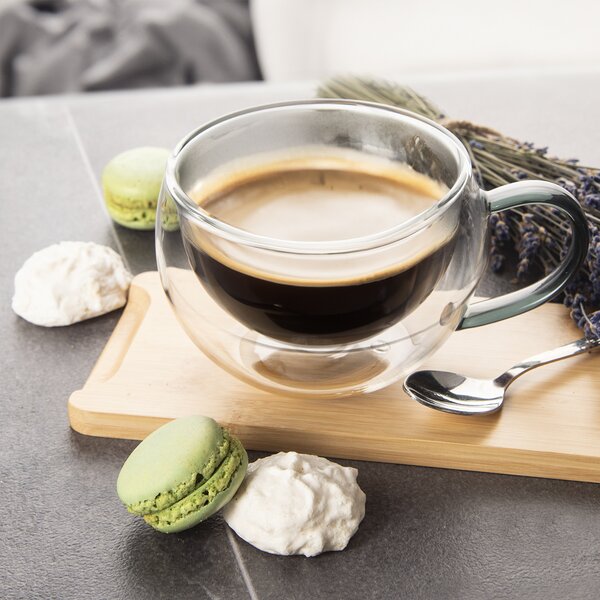 Dvoustěnný hrnek DOUBLE cappuccino 0,33 l 2 ks