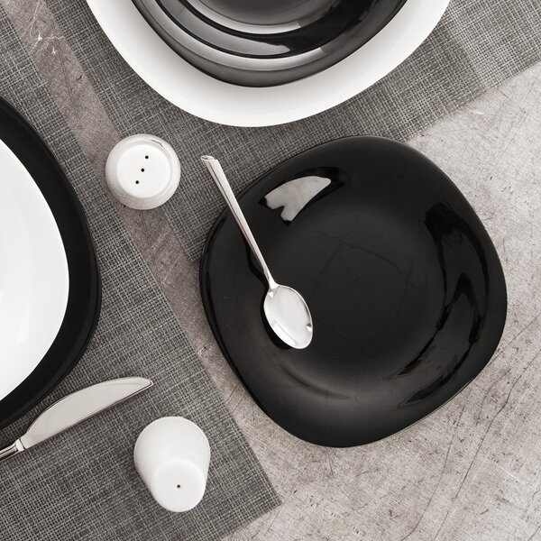 Dezertní talíř LUNA black 20x20 cm