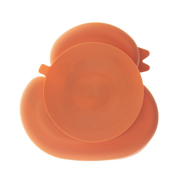 Dělený dětský talíř kačenka 19,5x19 cm