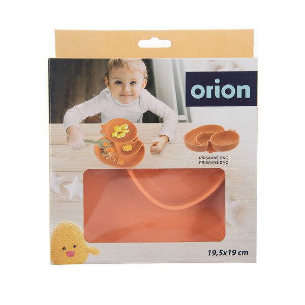 Dělený dětský talíř kačenka 19,5x19 cm