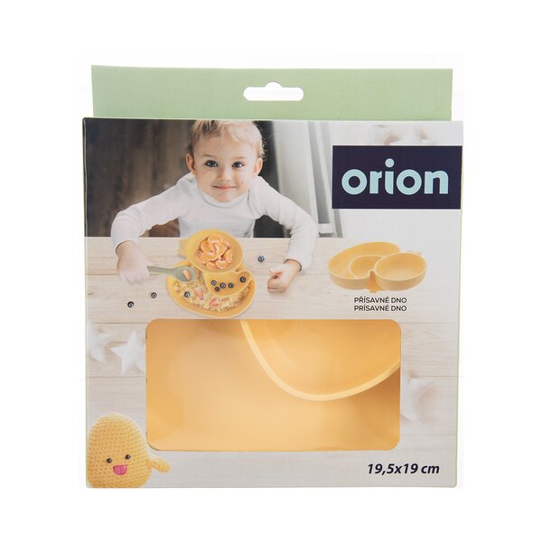 Dělený dětský talíř kačenka 19,5x19 cm