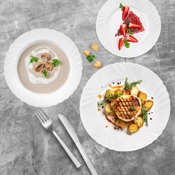 Jídelní sada LUNA vlnky 18 dílů