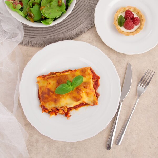 Mělký talíř MONA lem pr. 24,5 cm