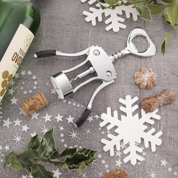 Vývrtka na víno s otvírákem