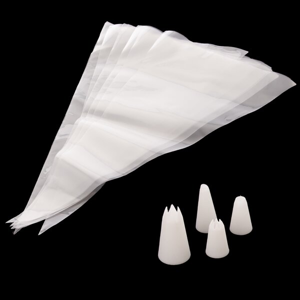 Cukrářský sáček 35 cm 4 ks s 8 špičkami