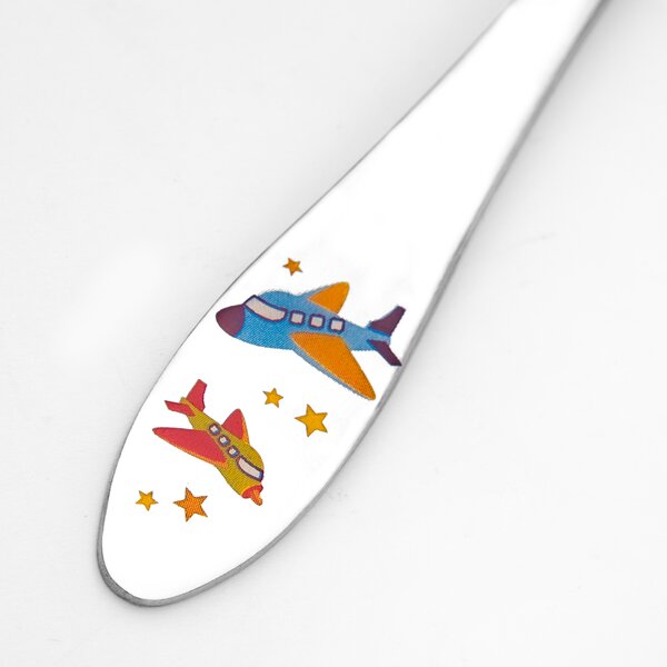 Polévková dětská lžíce letadla 1 ks