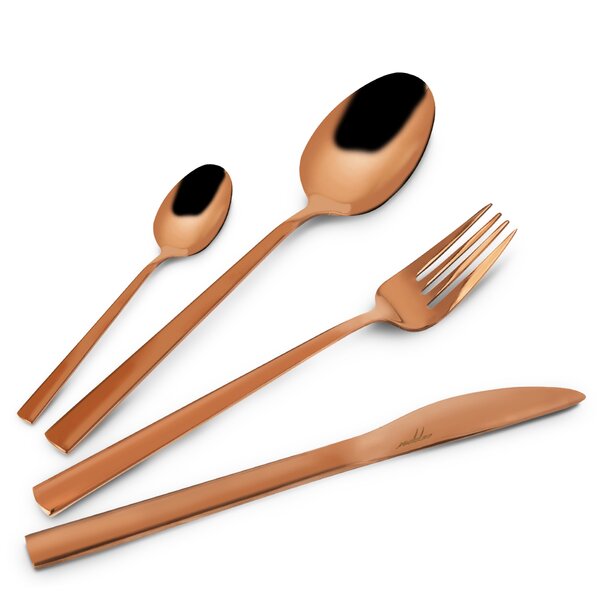 Jídelní příbory Copper 24 dílů