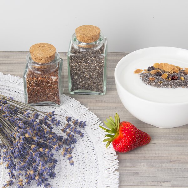 Láhev s korkem 0,08 l