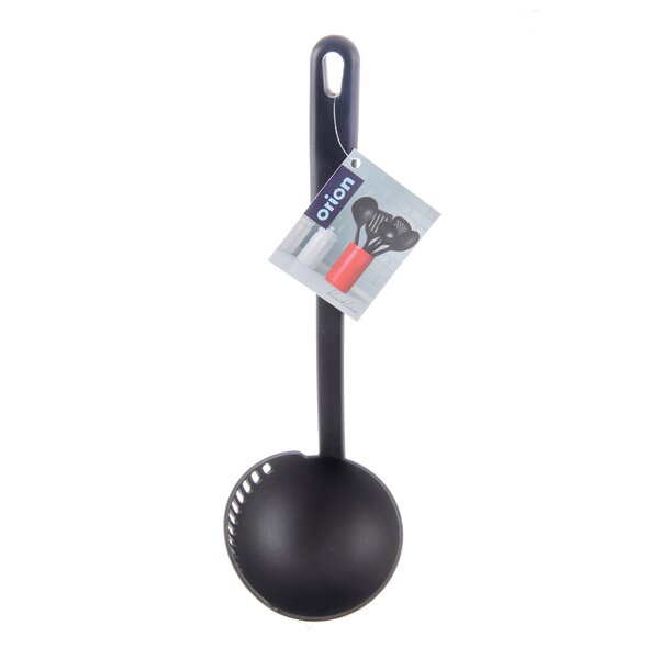 Naběračka s cedníkem BLACKLINE 30,5 cm, pr. 9 cm