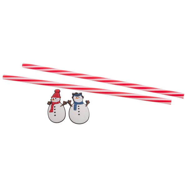 Nápojové brčko opakované použití SNĚHULÁK 6 ks