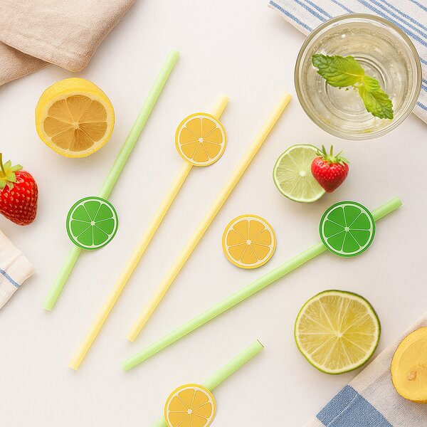 Nápojové brčko opakované použití LIMEPOP 6 ks