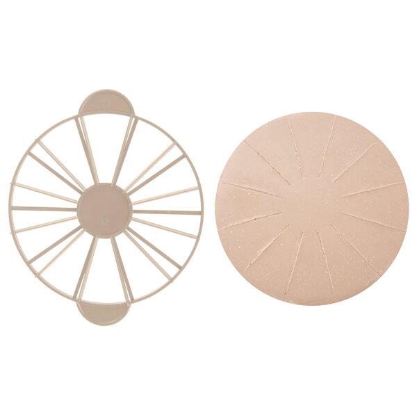 Šablona na označení řezů dortu oboustranná 10/12