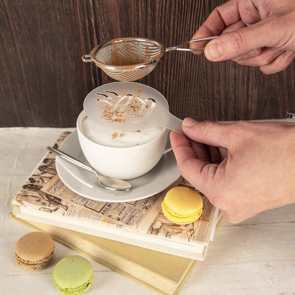 Zdobicí šablona na kávu set 6 ks