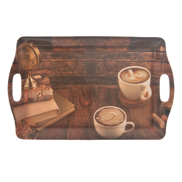 Servírovací tác káva 37x22,7 cm