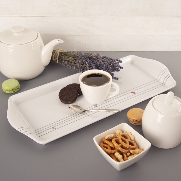 Servírovací tác SRDÍČKA 39,5x16,5 cm