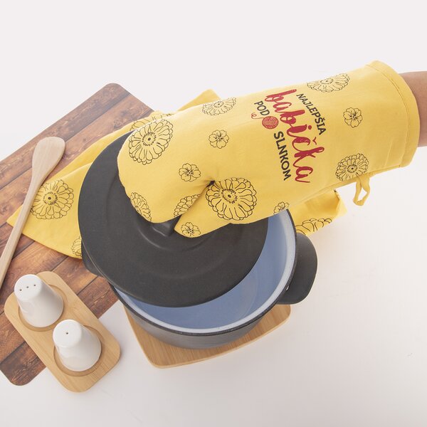 Kuchyňská chňapka s magnetem NAJLEPŠIA BABIČKA