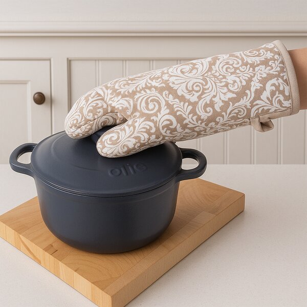 Kuchyňská chňapka s magnetem Beige