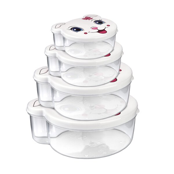 Svačinový box kočka 4 ks