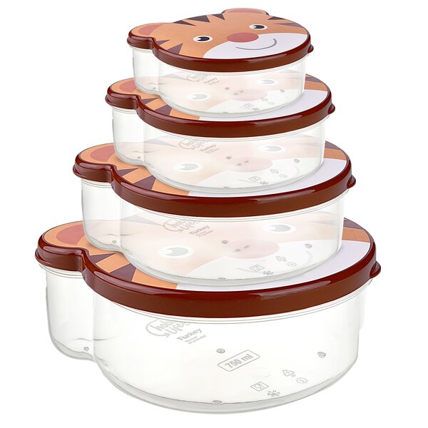 Svačinový box tygr 4 ks